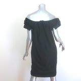 Gucci 2007 Off the Shoulder Bow-Sleeve Shift Dress Black Silk-Blend SIze 40