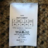 Christian Dior Cashmere Open Knit Top Brown Size US 4 Sleeveless Sweater