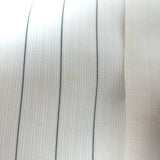 Christian Dior Striped-Bib Button Down Blouse Ivory Silk Size US 4