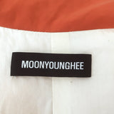 Moon Young Hee Double Breasted Coat Burnt Orange Cotton Size 38 Oversize Jacket