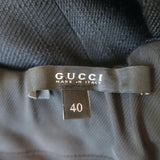 Gucci 2007 Off the Shoulder Bow-Sleeve Shift Dress Black Silk-Blend SIze 40