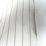 Christian Dior Striped-Bib Button Down Blouse Ivory Silk Size US 4