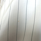 Christian Dior Striped-Bib Button Down Blouse Ivory Silk Size US 4