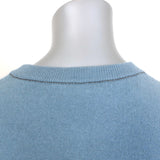 Brunello Cucinelli Cashmere Monili-Trim Sleeveless Sweater Blue Size Small