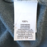 Brunello Cucinelli Cashmere Monili-Trim Sleeveless Sweater Blue Size Small