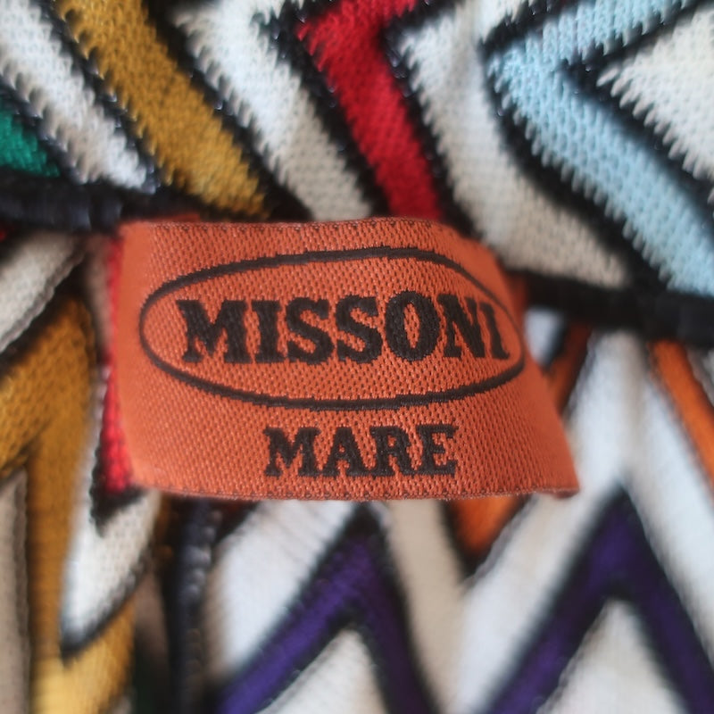 Missoni Mare Chevron-Striped Halter Cover-Up Jumpsuit Multicolor Size 42