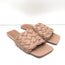RAYE Slide Sandals Ever Nude Woven Leather Size 7.5