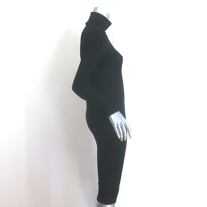 Wolford Aurora Turtleneck Dress Black Stretch Jersey Size Small