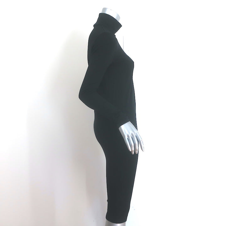 Wolford Aurora Turtleneck Dress Black Stretch Jersey Size Small