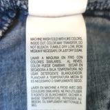 MOTHER The Ruffle Mini Skirt Threading the Needle Acid Wash Denim Size 30