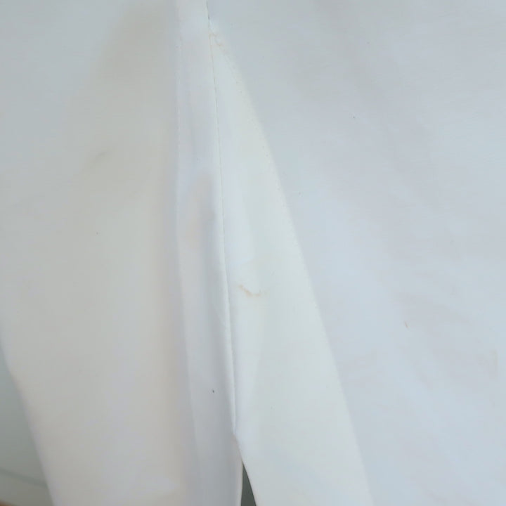 Moon Young Hee Tie-Front Hooded Coat White Draped Cotton Size 38