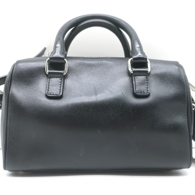 Saint Laurent Toy Duffle Black Studded Leather Chain Strap Crossbody Bag