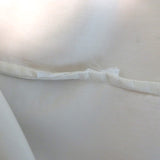Christian Dior Striped-Bib Button Down Blouse Ivory Silk Size US 4
