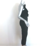 Mara Hoffman Evelyn Ruffled One-Shoulder Popcorn Midi Dress Black Size Small