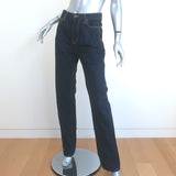 Saint Laurent Janice High Waist Straight Leg Jeans Indigo Denim Size 28