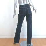 Saint Laurent Janice High Waist Straight Leg Jeans Indigo Denim Size 28