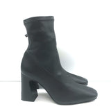 Reformation Edie Leather Sock Boots Black Size 8