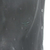 Christian Dior Swiss Dot Tulle Blouse Black Size US 2 Short Sleeve Shirt