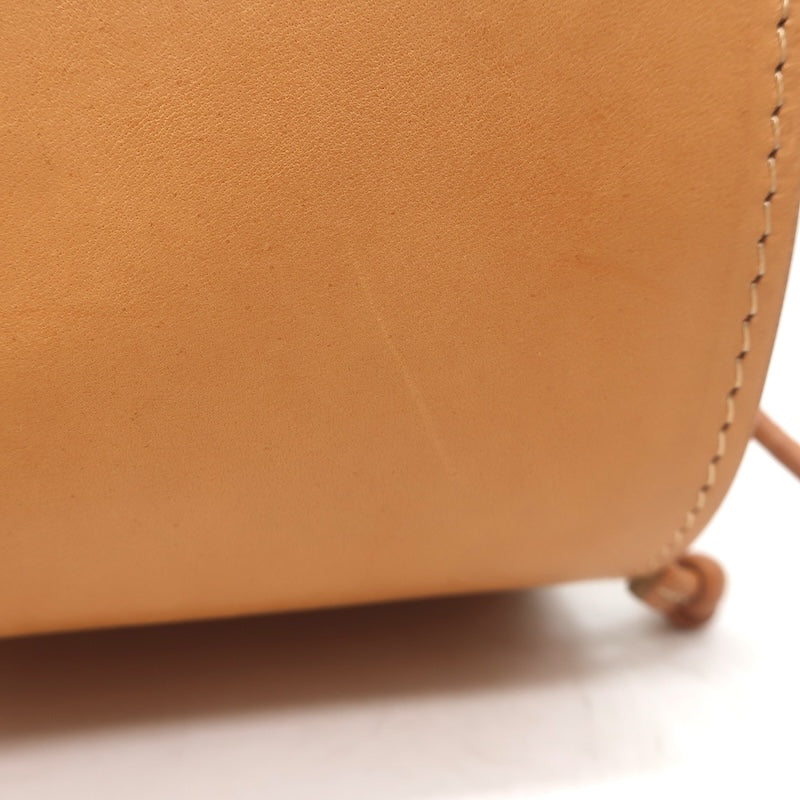 Forte_Forte Small Bucket Bag Crocheted Raffia &amp; Tan Leather Crossbody NEW
