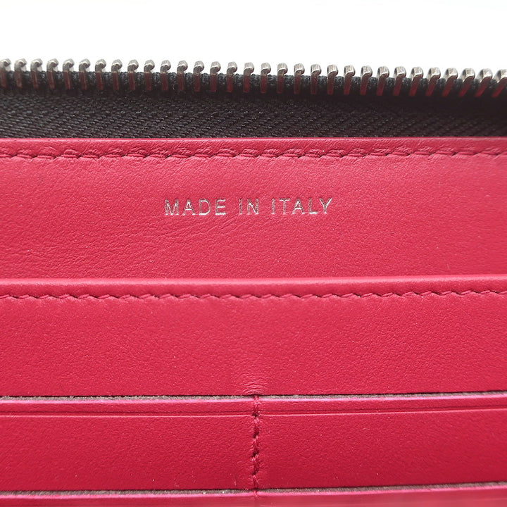 Chanel Gabrielle Long Zip Around Wallet Black Quilted Leather