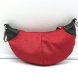 Prada Micro Mini Hobo Bag Red Nylon Keychain Pouch