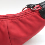Prada Micro Mini Hobo Bag Red Nylon Keychain Pouch