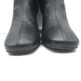 Reformation Edie Leather Sock Boots Black Size 8
