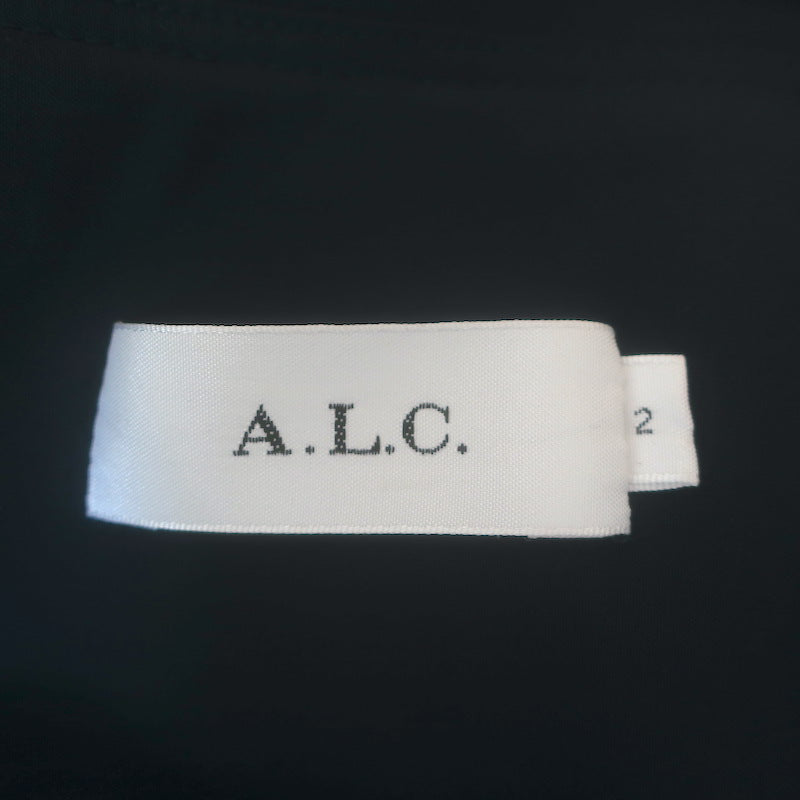 A.L.C. Bristol Drawstring Trench Coat Navy Stretch Wool Size 2