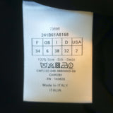 Christian Dior Swiss Dot Tulle Blouse Black Size US 2 Short Sleeve Shirt