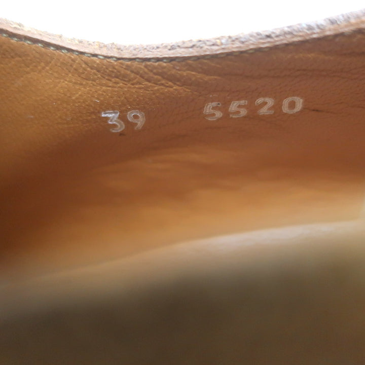 Robert Clergerie Anja Suede Platform Derby Shoes Caramel Suede Size 39