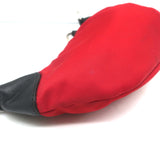 Prada Micro Mini Hobo Bag Red Nylon Keychain Pouch