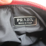 Prada Micro Mini Hobo Bag Red Nylon Keychain Pouch