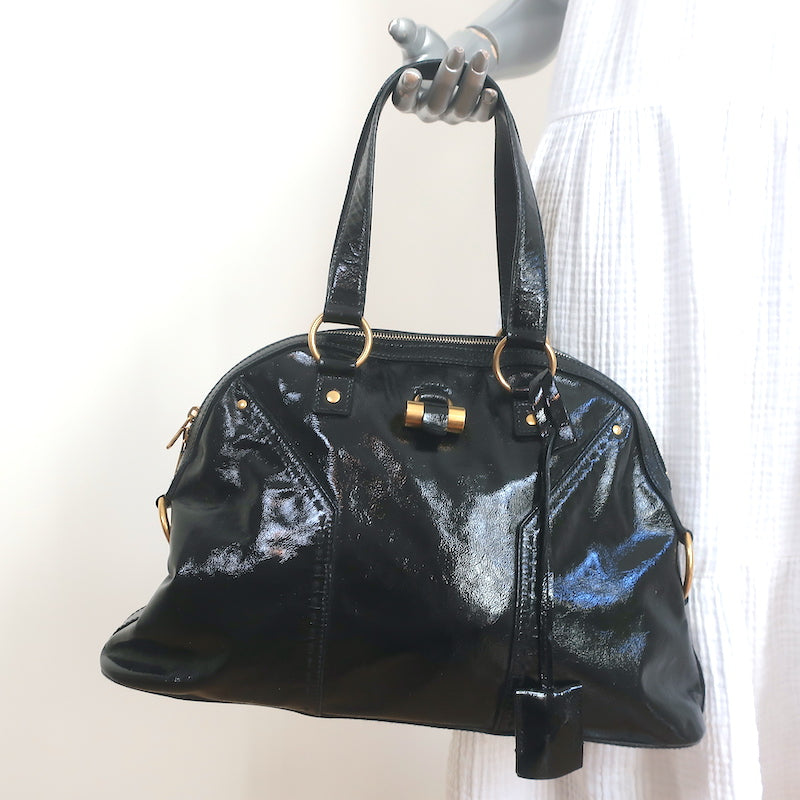 Stunning!* YSL Yves Saint Laurent West Hollywood Medium Bag, Shoulder Bag  Gray | eBay