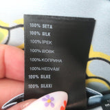 Prada Floral & Geometric Print Silk Twill Square Scarf Blue/Green