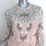 Needle & Thread Dragonfly Garden Beaded & Embroidered Tulle Gown Pink Size 8