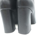 Reformation Edie Leather Sock Boots Black Size 8