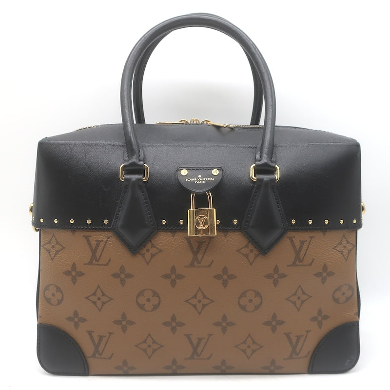 Louis Vuitton City Malle MM Bag Brown/Black Monogram Reverse Canvas