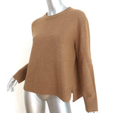 Jenni Kayne Everyday Sweater Dark Camel Wool-Blend Size Small