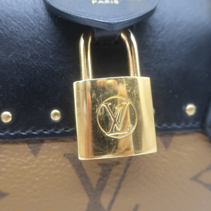 Louis Vuitton City Malle MM Bag Brown/Black Monogram Reverse Canvas