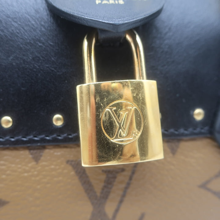 Louis Vuitton City Malle MM Bag Brown/Black Monogram Reverse Canvas