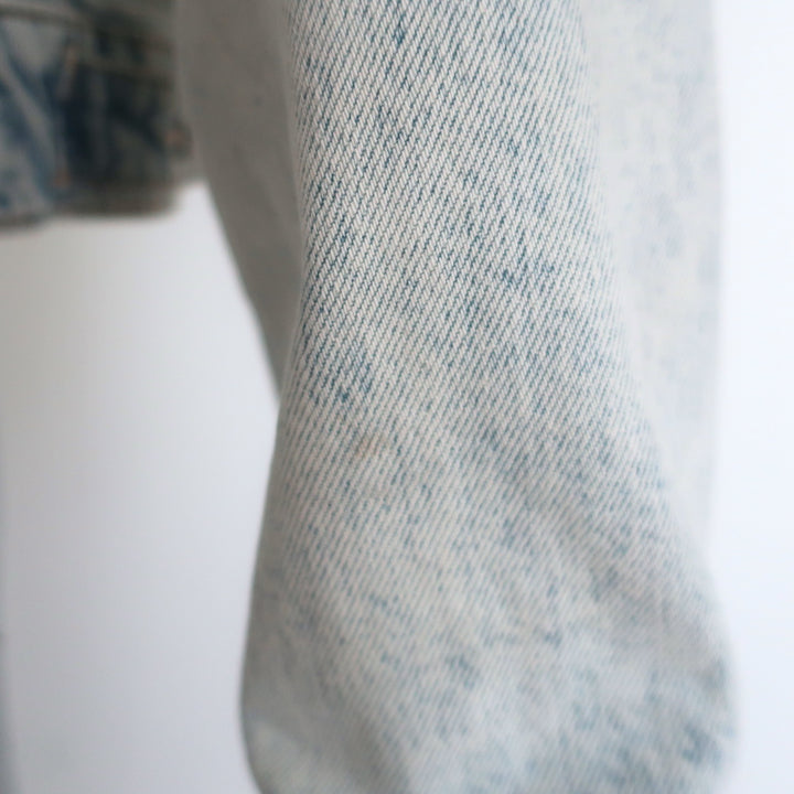 MOTHER The Big Shorty Jean Jacket Saved By The Bell Light Denim Size Large