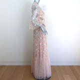 Needle & Thread Dragonfly Garden Beaded & Embroidered Tulle Gown Pink Size 8