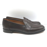 Paul Stuart Lee Penny Loafers Dark Brown Leather Size 11