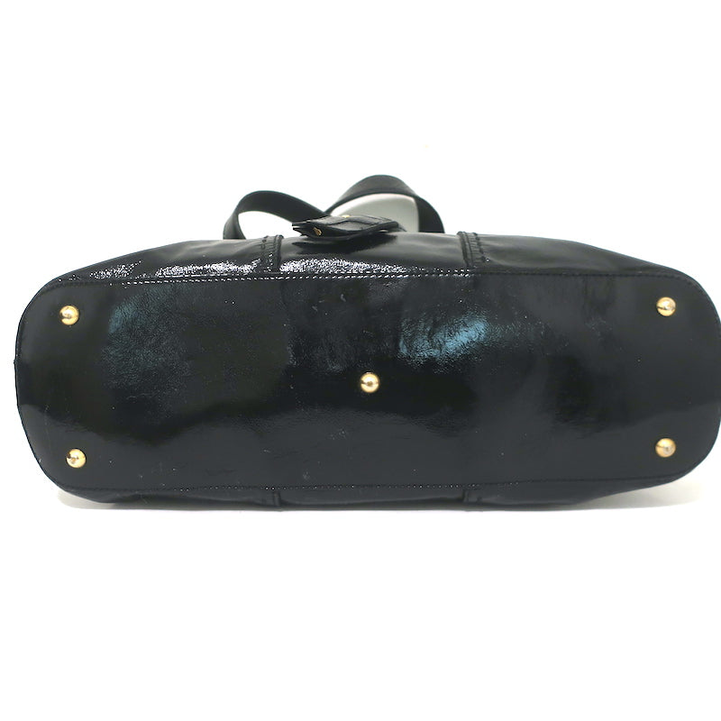 Yves Saint Laurent Muse Bag Black Patent Leather