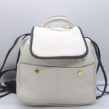 Marni Swing Backpack Cream Grained Leather