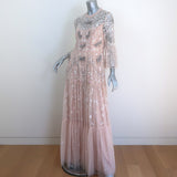 Needle & Thread Dragonfly Garden Beaded & Embroidered Tulle Gown Pink Size 8