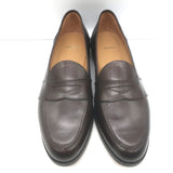 Paul Stuart Lee Penny Loafers Dark Brown Leather Size 11
