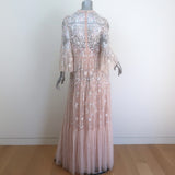 Needle & Thread Dragonfly Garden Beaded & Embroidered Tulle Gown Pink Size 8