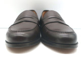 Paul Stuart Lee Penny Loafers Dark Brown Leather Size 11
