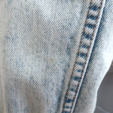 MOTHER The Big Shorty Jean Jacket Saved By The Bell Light Denim Size Large